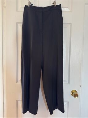 Quince Black Wide-Leg Women's Pants, Size 10